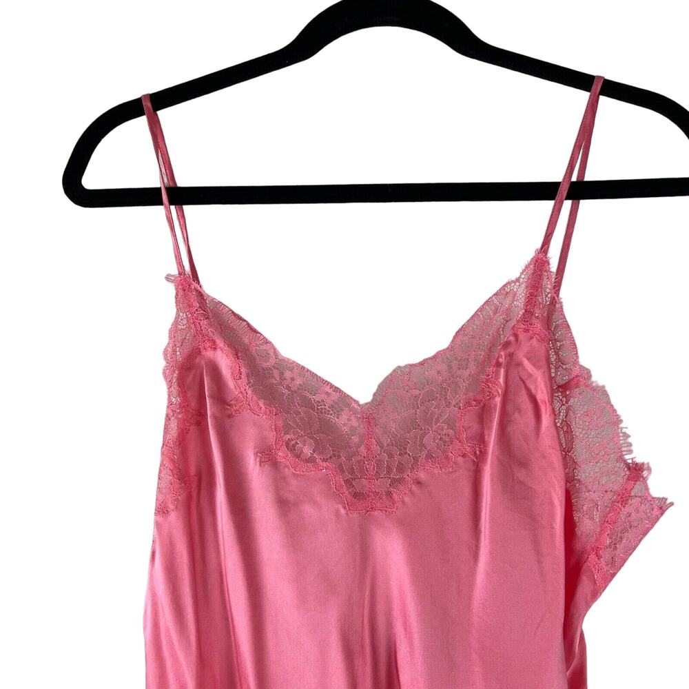 Cosabella Journelle Charlotte Silk Cami Womens Small Pink Lace Sexy Sleeveless - Picture 4 of 14